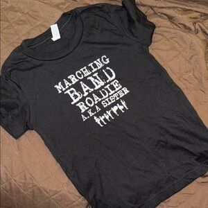 Black Marching Band Roadie Kids T-Shirt